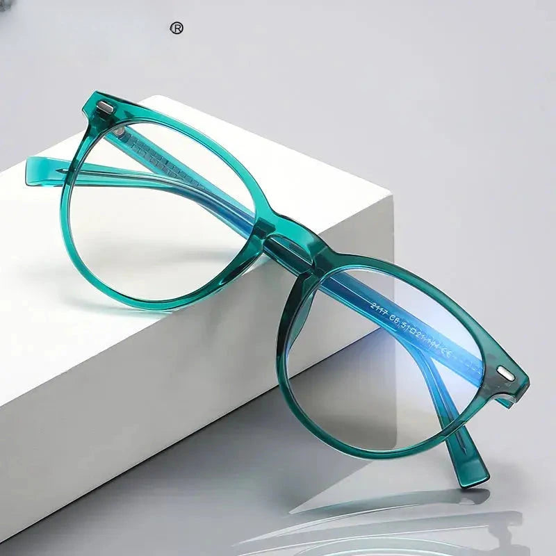 Unisex Round Full Rim TR90 Reading Glasses 2117 — view 1 | Rx Spectacle