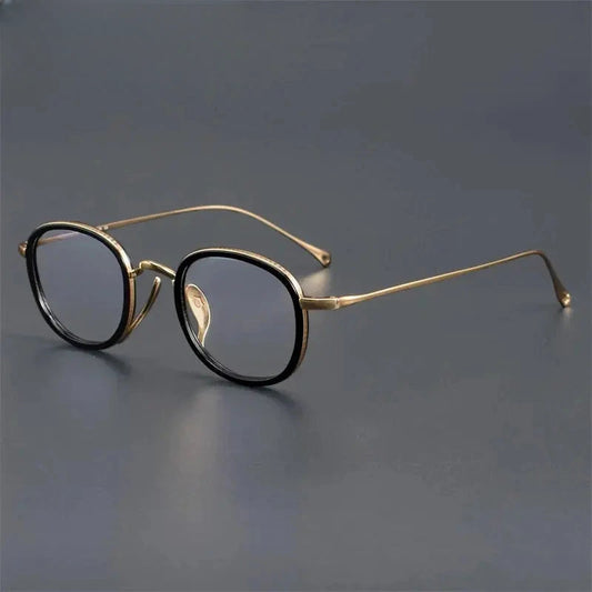 Women's Square Full Rim Titanium Prescription Glasses 73094 — view 1 | Rx Spectacle