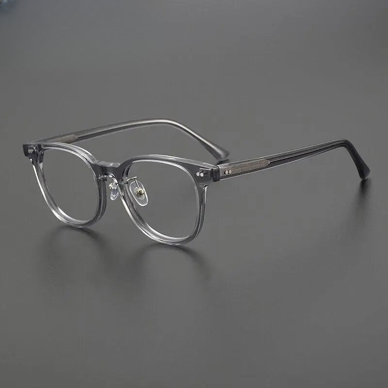 Unisex Round Full Rim Acetate Prescription Glasses Gxyj1042 — view 6 | Rx Spectacle