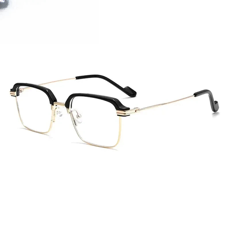 Unisex Polygon Full Rim Titanium Prescription Glasses 181094 — view 7 | Rx Spectacle