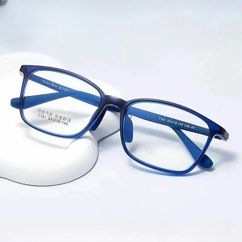 Unisex Square Full Rim Titanium Prescription Glasses 407101 — view 1 | Rx Spectacle
