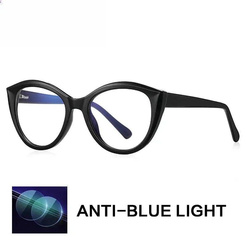 Women's Cat Eye Full Rim Titanium Reading Glasses Gx2145 — view 4 | Rx Spectacle