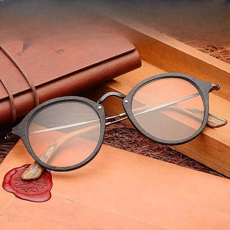 Unisex Round Full Rim Titanium Prescription Glasses 141210 — view 1 | Rx Spectacle