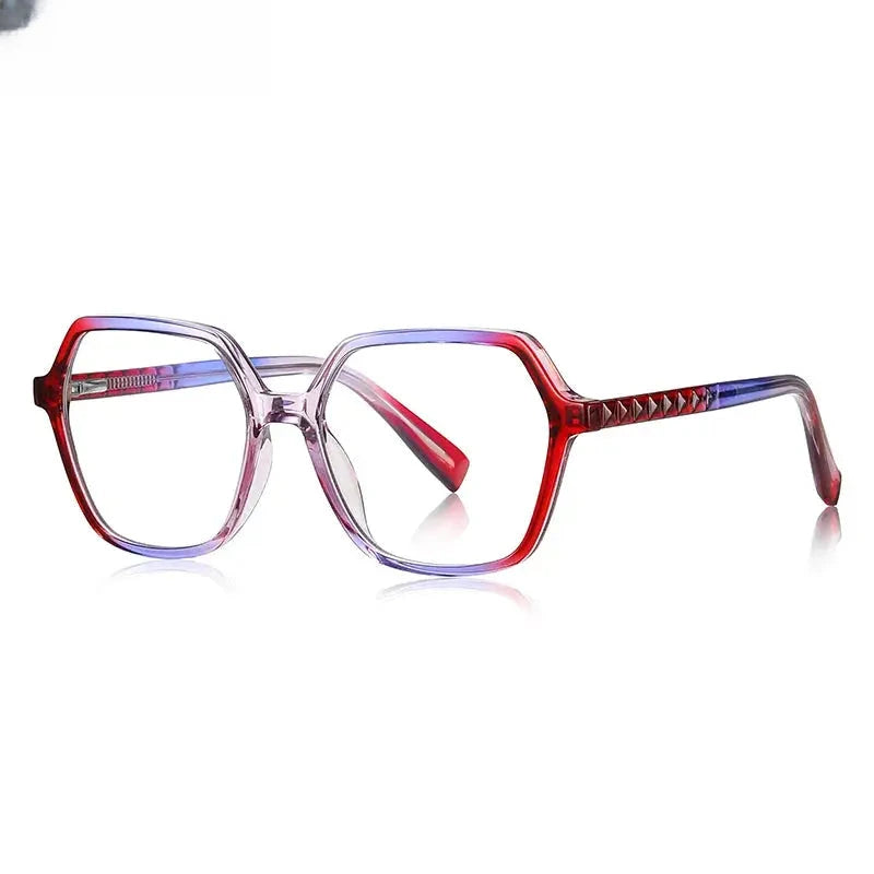 Unisex Polygon Full Rim Acetate Reading Glasses 2140 — view 10 | Rx Spectacle