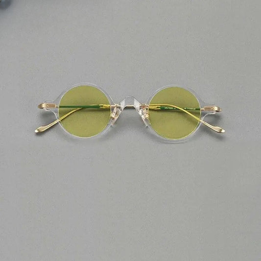 Unisex Round Full Rim Titanium Prescription Glasses 4128B — view 1 | Rx Spectacle