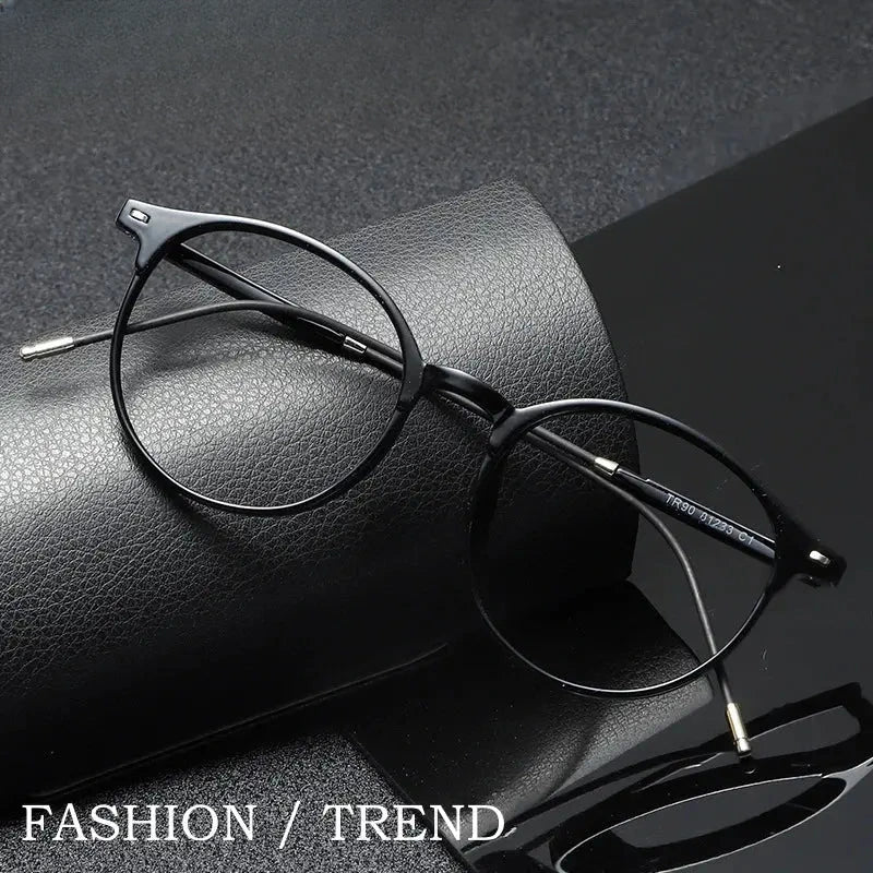 Unisex Round Full Rim TR90 Prescription Glasses Y8123 — view 1 | Rx Spectacle