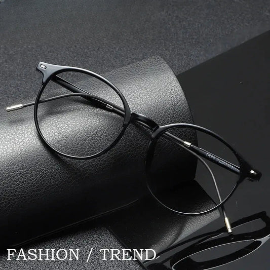Unisex Round Full Rim TR90 Prescription Glasses Y8123 — view 1 | Rx Spectacle