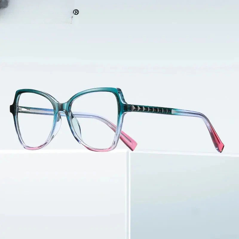 Women's Cat Eye Full Rim Plastic Reading Glasses 2137 — view 2 | Rx Spectacle