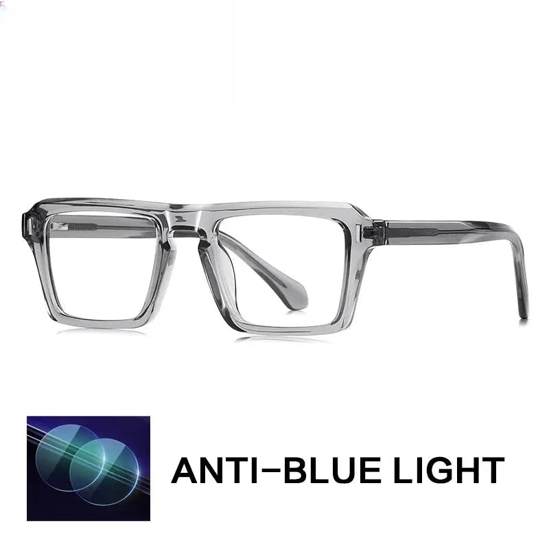 Unisex Square Full Rim Titanium Reading Glasses Gxy2049 — view 6 | Rx Spectacle