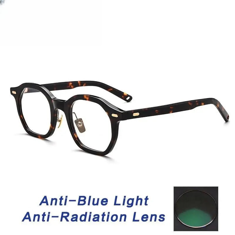 Unisex Square Full Rim Acetate Prescription Glasses Gxj33 — view 7 | Rx Spectacle