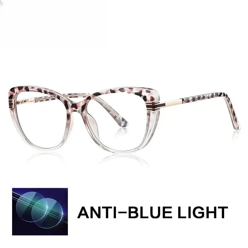 Women's Butterfly Full Rim Titanium Reading Glasses G2274 — view 6 | Rx Spectacle