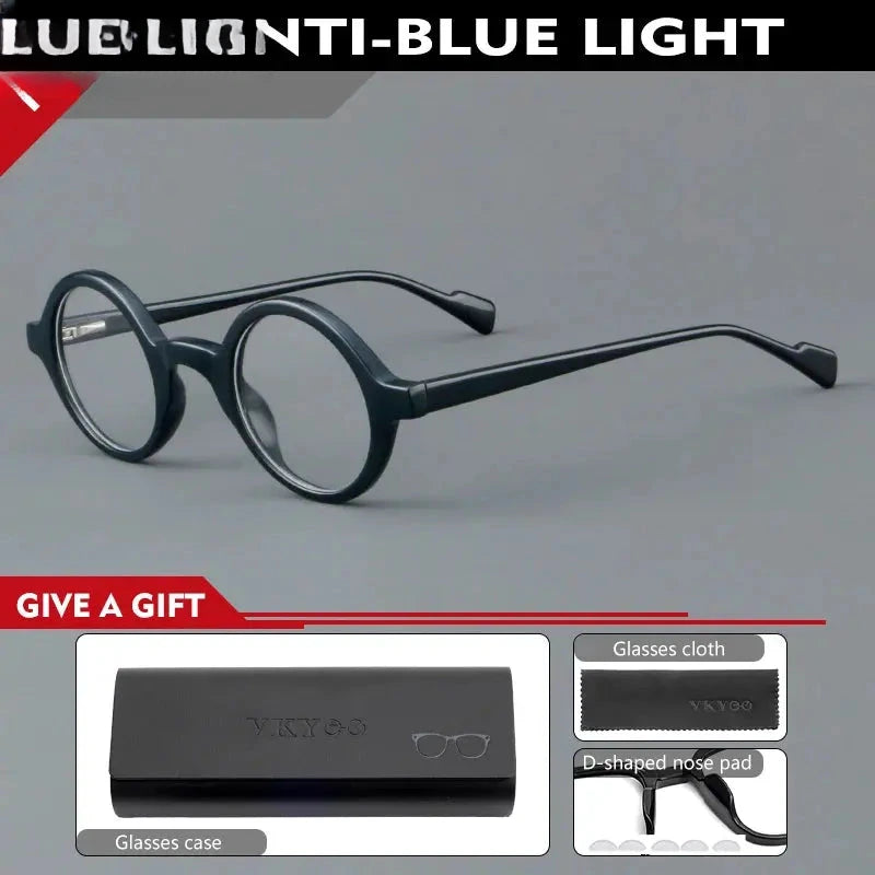 Women's Round Full Rim Acetate Reading Glasses 30129 — view 5 | Rx Spectacle