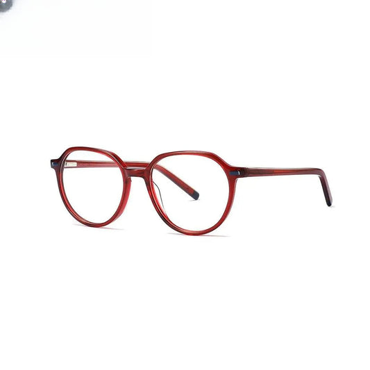 Unisex Oval Full Rim Acetate Prescription Glasses 9043 — view 1 | Rx Spectacle