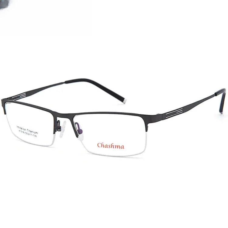 Women's Browline Semi-Rimless Alloy Prescription Glasses 881518 — view 4 | Rx Spectacle