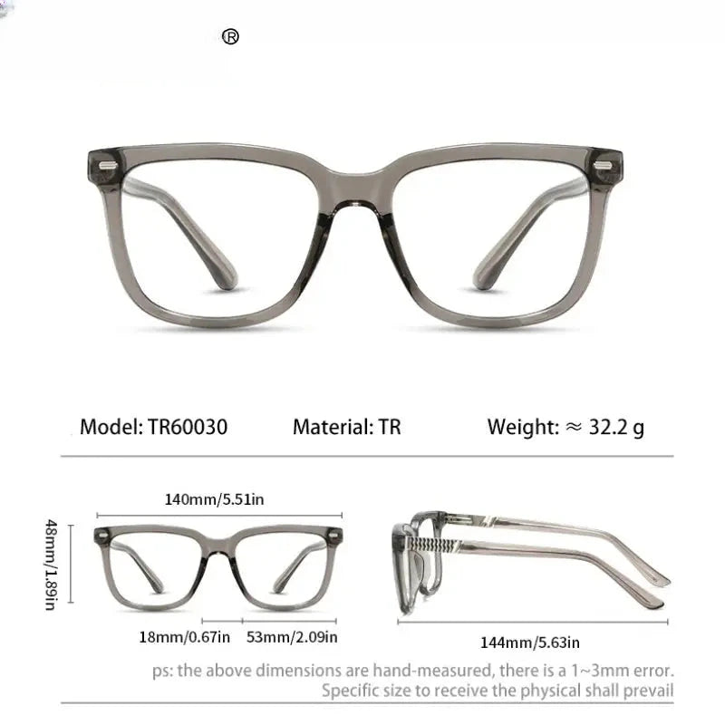Unisex Square Full Rim TR90 Reading Glasses 360030 — view 2 | Rx Spectacle
