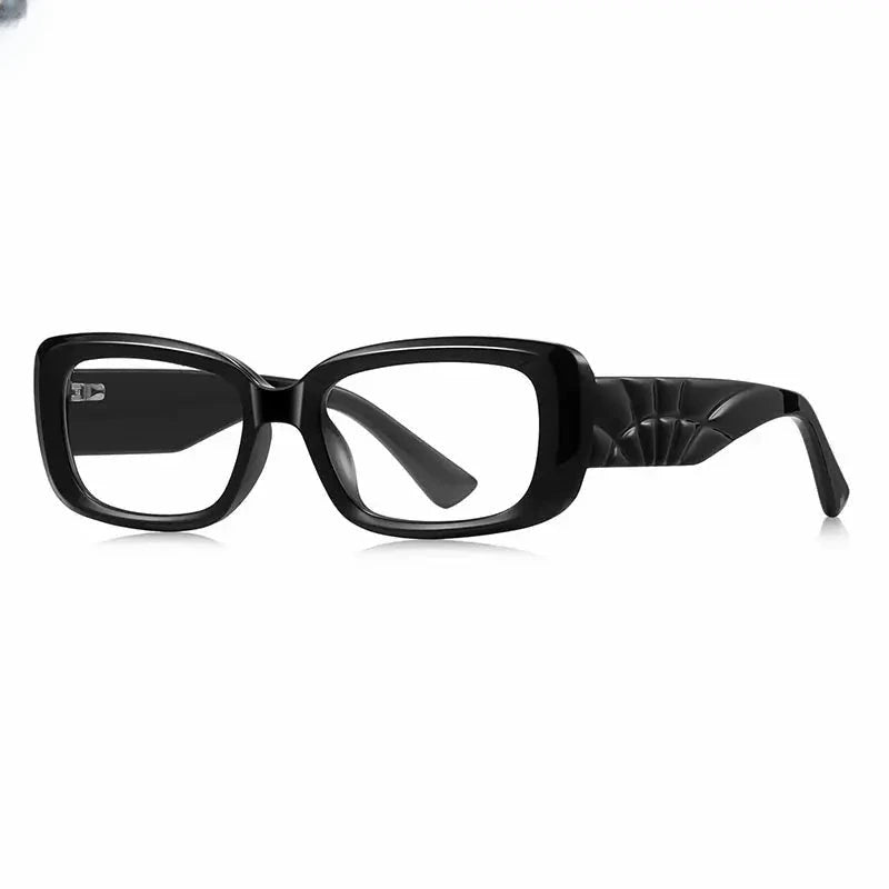 Unisex Square Full Rim Titanium Prescription Glasses 882251 — view 3 | Rx Spectacle