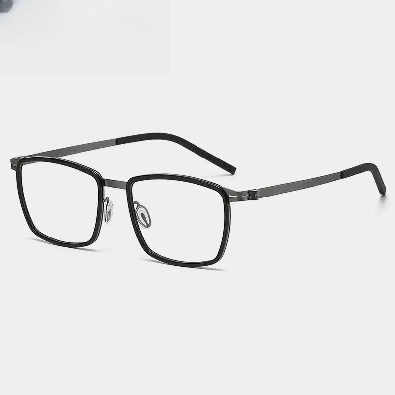 Men's Square Full Rim Acetate Prescription Glasses Gxyj-1187 — view 8 | Rx Spectacle