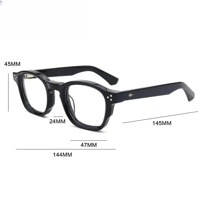 Unisex Browline Full Rim Acetate Prescription Glasses G66302 — view 2 | Rx Spectacle