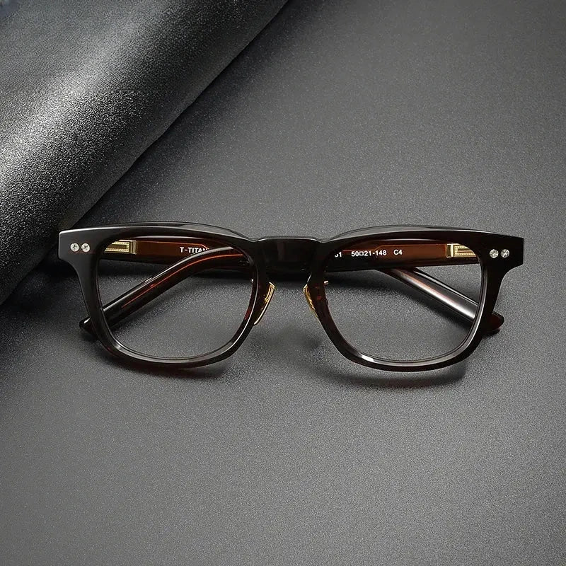 Unisex Browline Full Rim Acetate Prescription Glasses 322161 — view 1 | Rx Spectacle