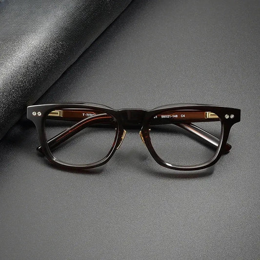 Unisex Browline Full Rim Acetate Prescription Glasses 322161 — view 1 | Rx Spectacle