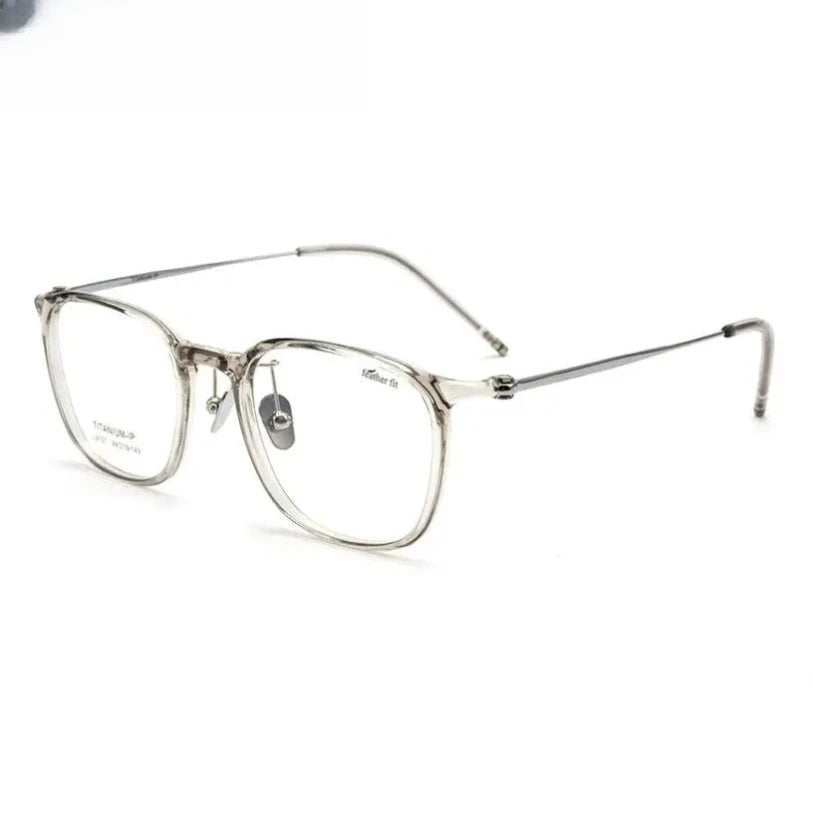 Women's Square Full Rim Titanium Prescription Glasses 29107 — view 3 | Rx Spectacle