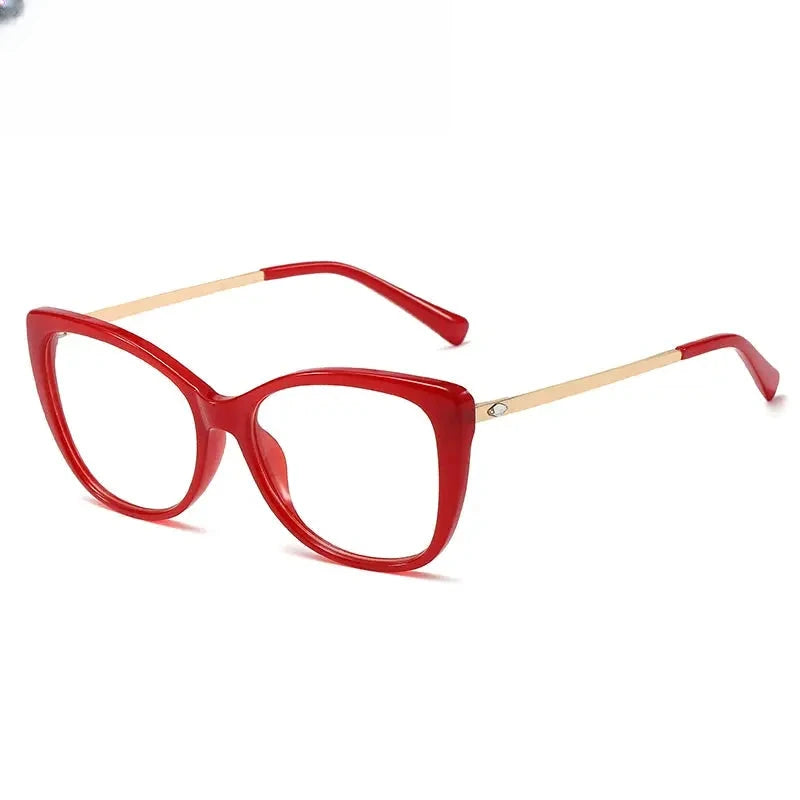 Women's Cat Eye Full Rim TR90 Prescription Glasses 93376 — view 1 | Rx Spectacle
