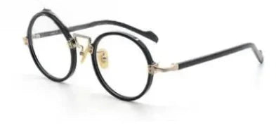 Unisex Round Full Rim Titanium Prescription Glasses Gxyj383 — view 10 | Rx Spectacle