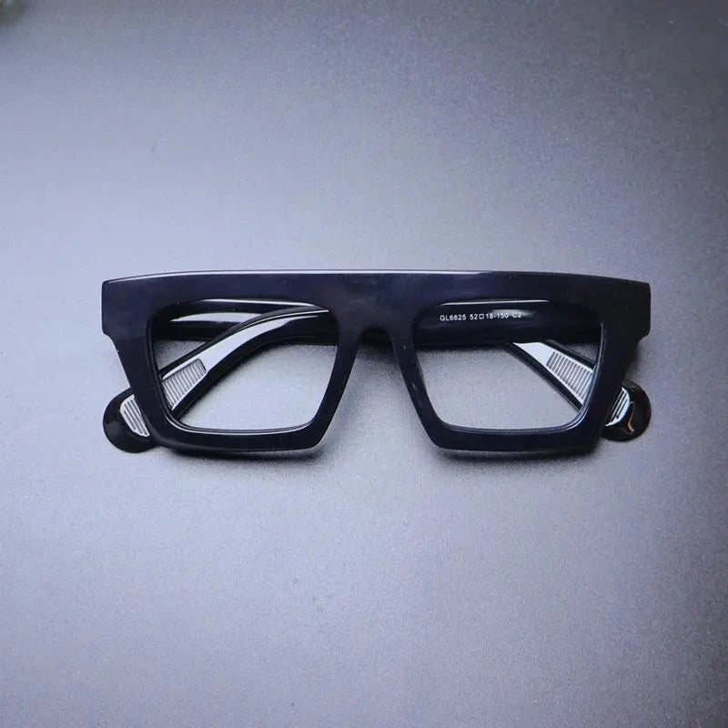 Unisex Square Full Rim Acetate Prescription Glasses Gxyj-1176 — view 2 | Rx Spectacle