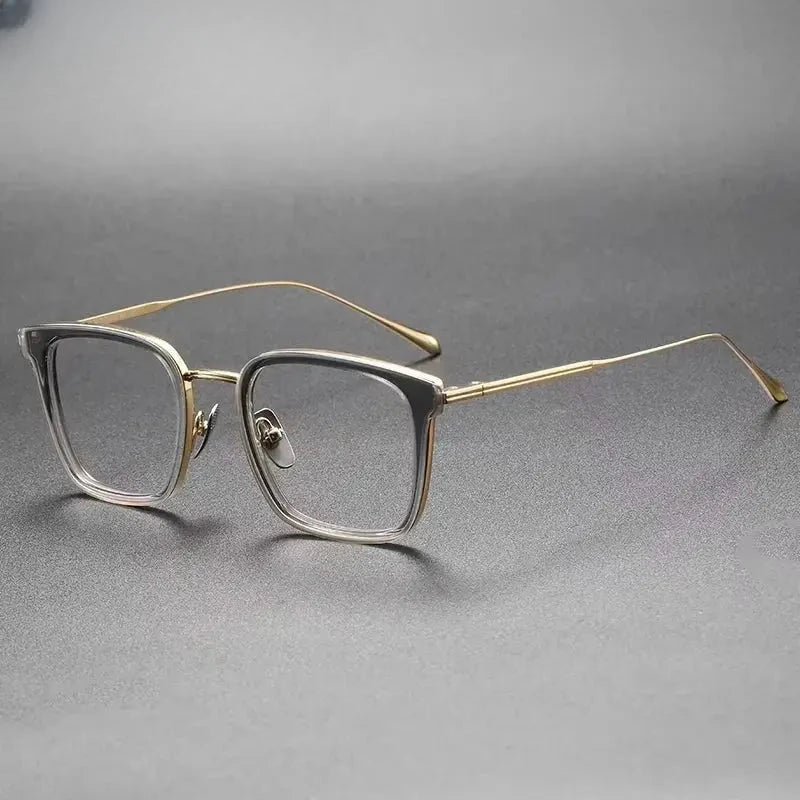 Unisex Square Full Rim Titanium Prescription Glasses 14150 — view 1 | Rx Spectacle