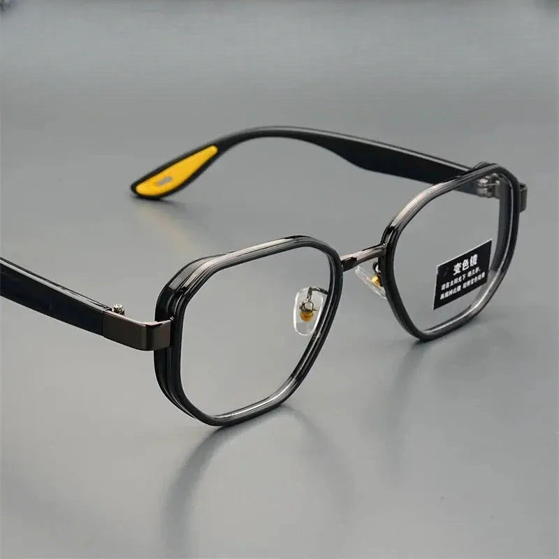 Men's Polygon Full Rim Titanium Prescription Glasses 100200 — view 1 | Rx Spectacle