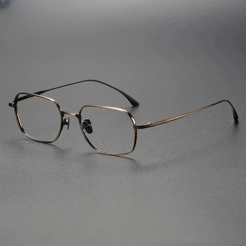Women's Square Full Rim Titanium Prescription Glasses 503118 — view 7 | Rx Spectacle