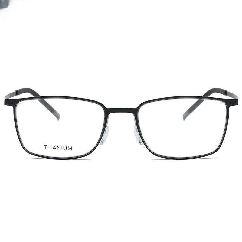 Unisex Square Full Rim Titanium Prescription Glasses 2886 — view 6 | Rx Spectacle