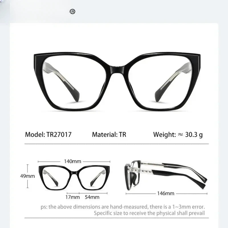 Women's Square Full Rim TR90 Reading Glasses 727017 — view 2 | Rx Spectacle