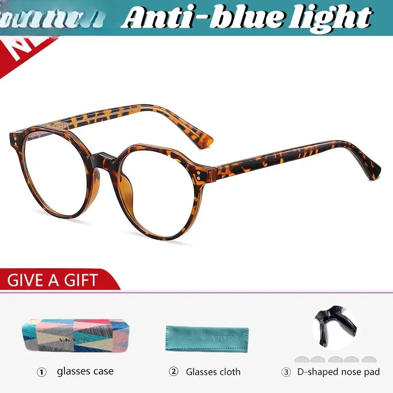 Women's Oval Full Rim Titanium Flat Top Reading Glasses 20849 — view 6 | Rx Spectacle