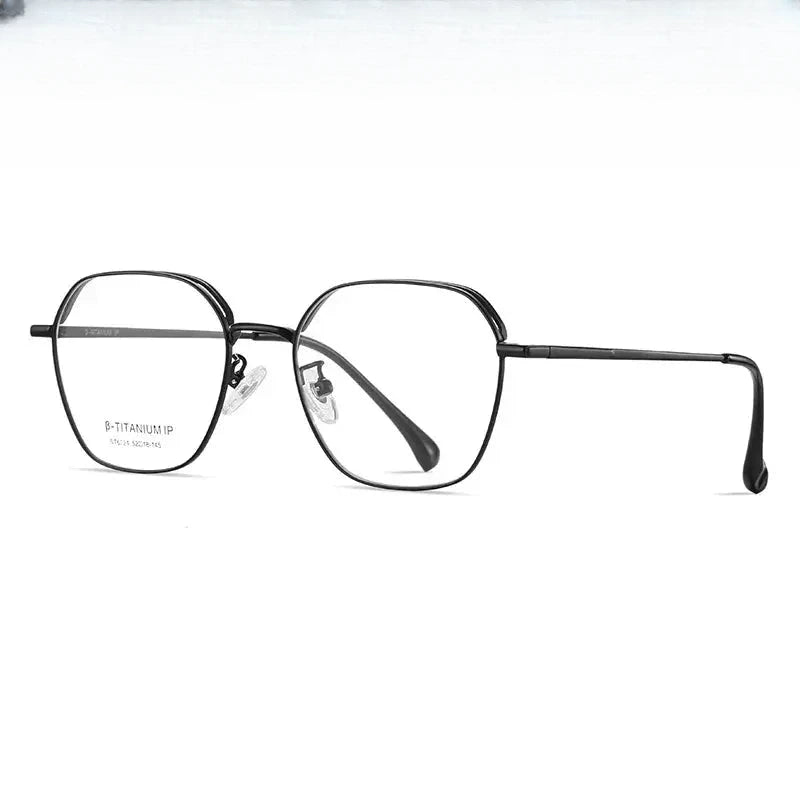 Women's Polygon Full Rim Titanium Prescription Glasses 6224 — view 1 | Rx Spectacle