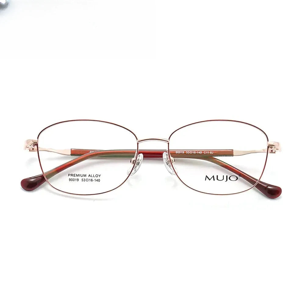 Women's Oval Full Rim Alloy Prescription Glasses 900191 — view 1 | Rx Spectacle