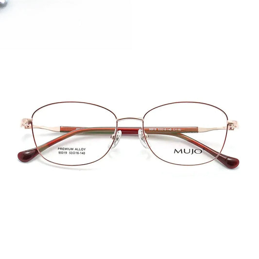 Women's Oval Full Rim Alloy Prescription Glasses 900191 — view 1 | Rx Spectacle