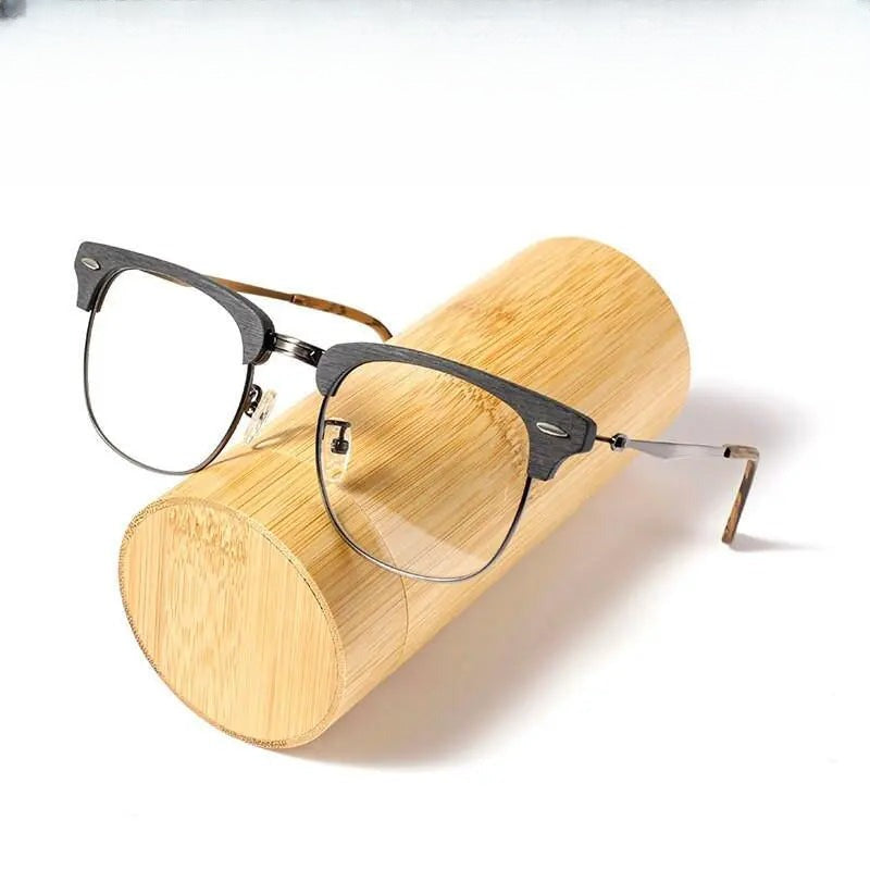 Men's Round Full Rim Alloy Prescription Glasses 8057 — view 1 | Rx Spectacle