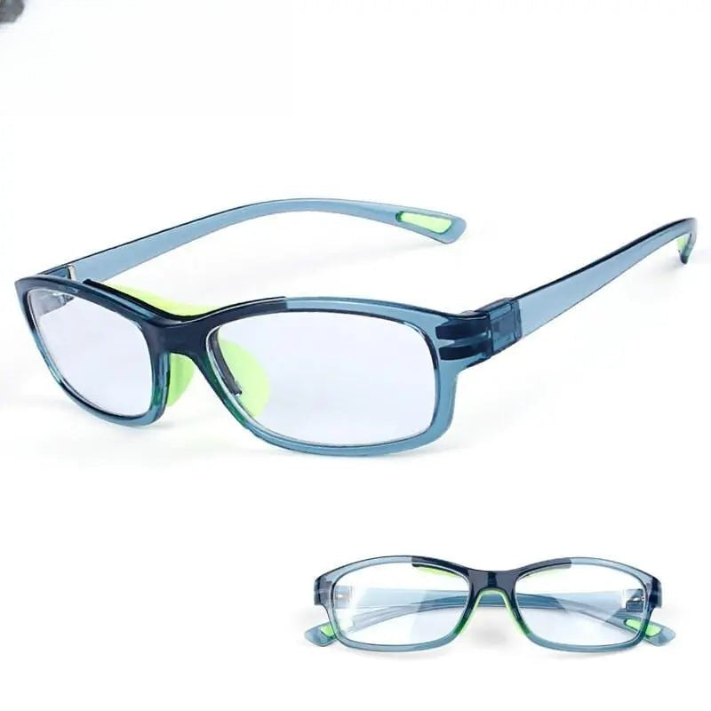 Unisex Square Full Rim TR90 Sports Glasses 010 — view 16 | Rx Spectacle