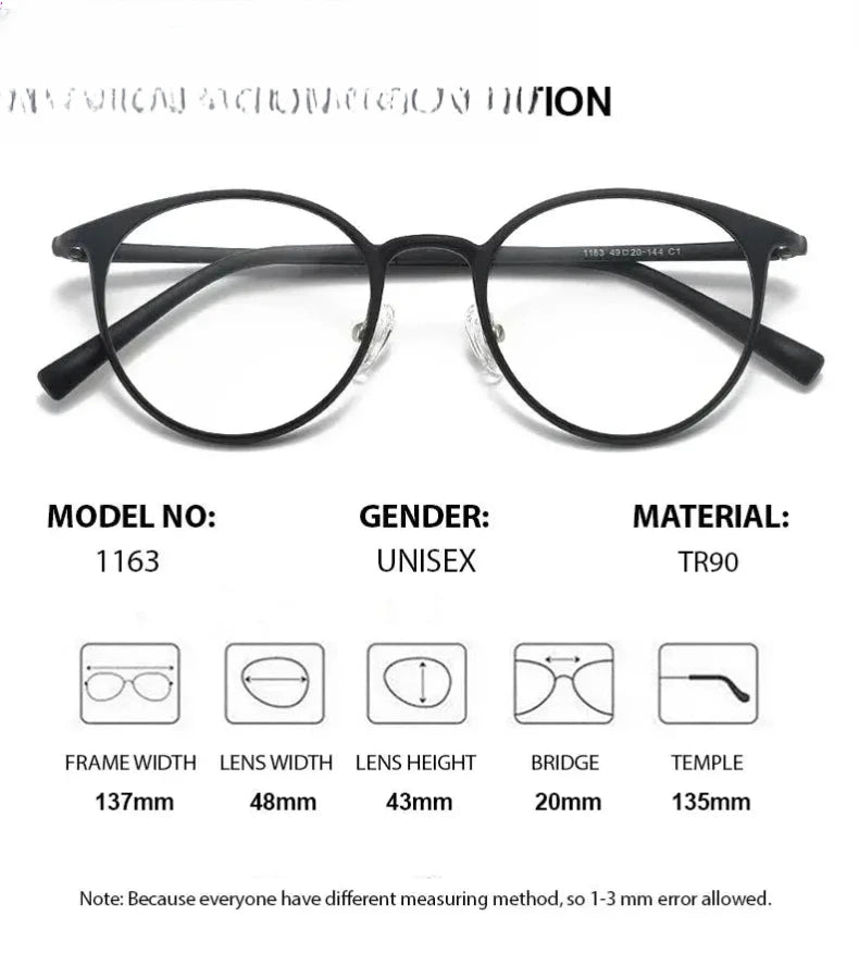 Women's Round Full Rim Ultem Prescription Glasses 11638 — view 2 | Rx Spectacle