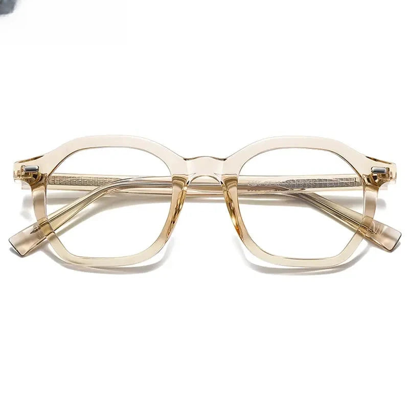 Women's Square Full Rim Titanium Reading Glasses 2095 — view 10 | Rx Spectacle