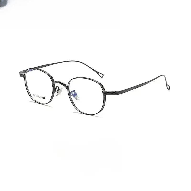 Unisex Oval Full Rim Titanium Prescription Glasses 88055 — view 7 | Rx Spectacle