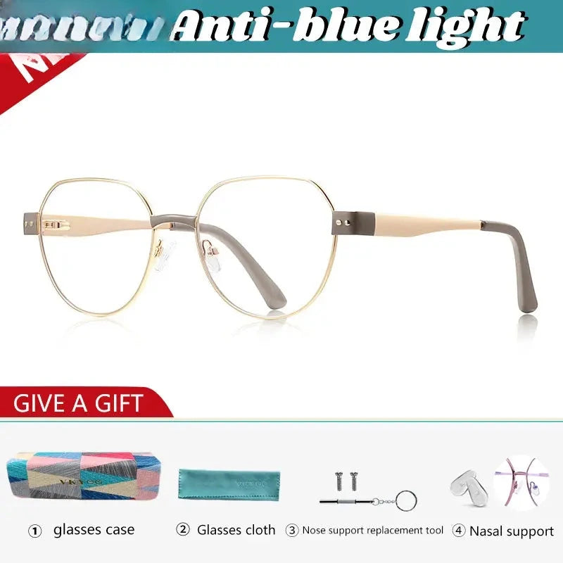 Women's Oval Full Rim TR90 Flat Top Reading Glasses 513174 — view 4 | Rx Spectacle