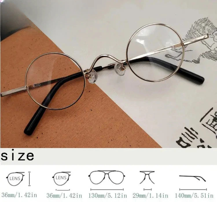 Unisex Round Full Rim Alloy Prescription Glasses 811441 — view 2 | Rx Spectacle