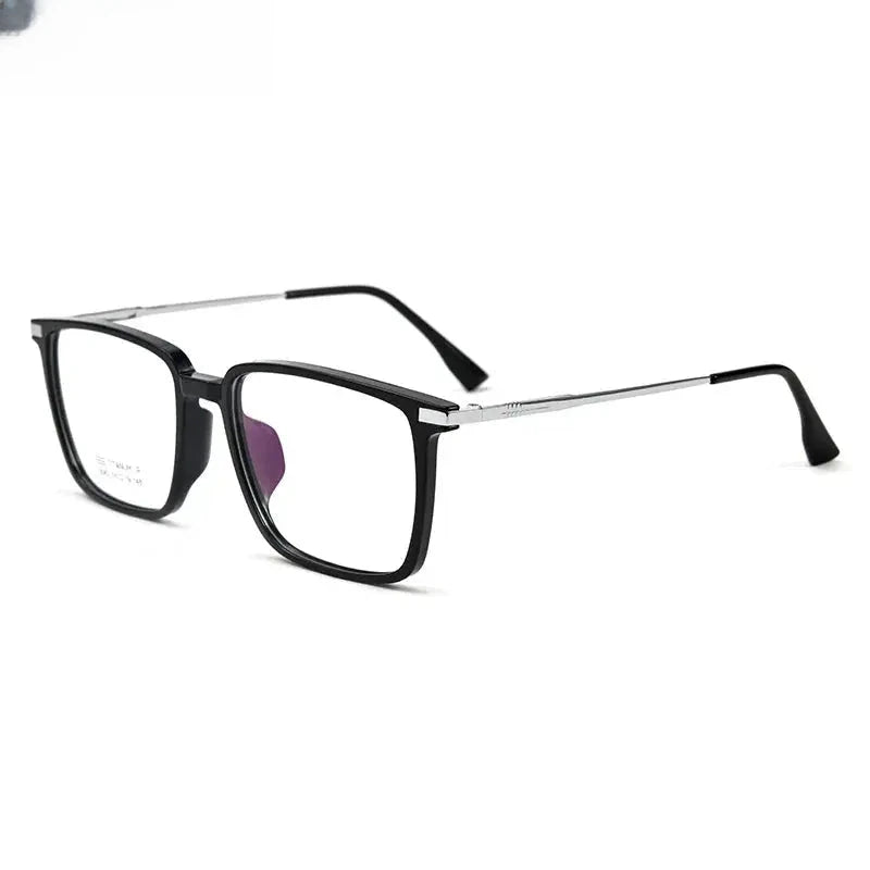 Men's Square Full Rim Titanium Reading Glasses 5042 — view 5 | Rx Spectacle