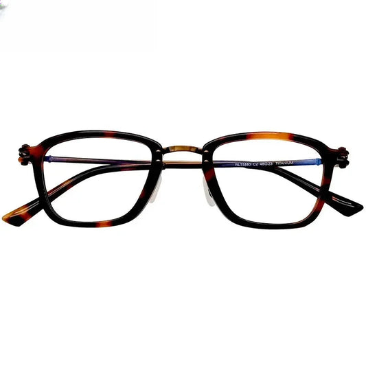 Men's Polygon Full Rim Titanium Prescription Glasses 75880 — view 1 | Rx Spectacle
