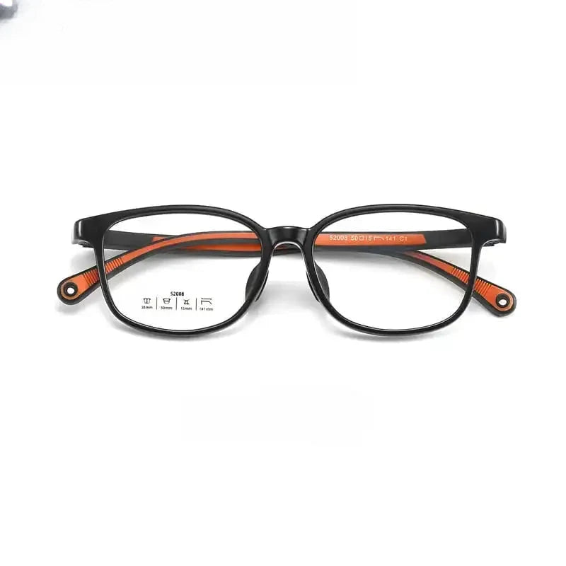 Unisex Square Full Rim Titanium Prescription Glasses 6520 — view 11 | Rx Spectacle
