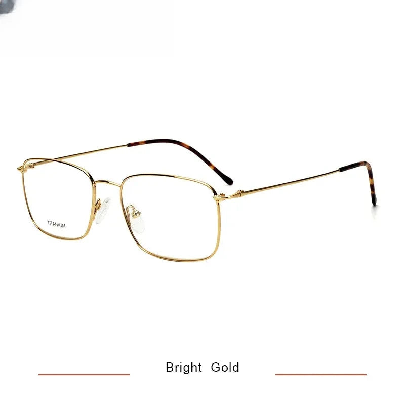Unisex Square Full Rim Titanium Prescription Glasses 316047 — view 3 | Rx Spectacle