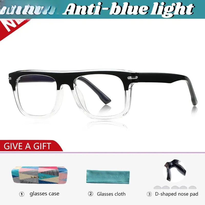 Unisex Square Full Rim TR90 Reading Glasses 72199 — view 6 | Rx Spectacle