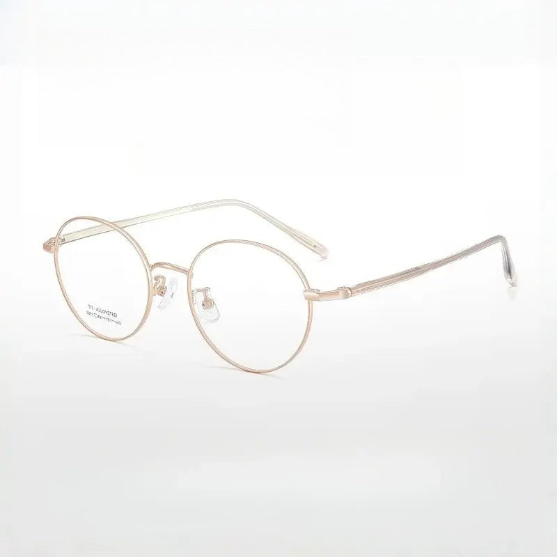 Women's Oval Full Rim Alloy Prescription Glasses 73031 — view 1 | Rx Spectacle